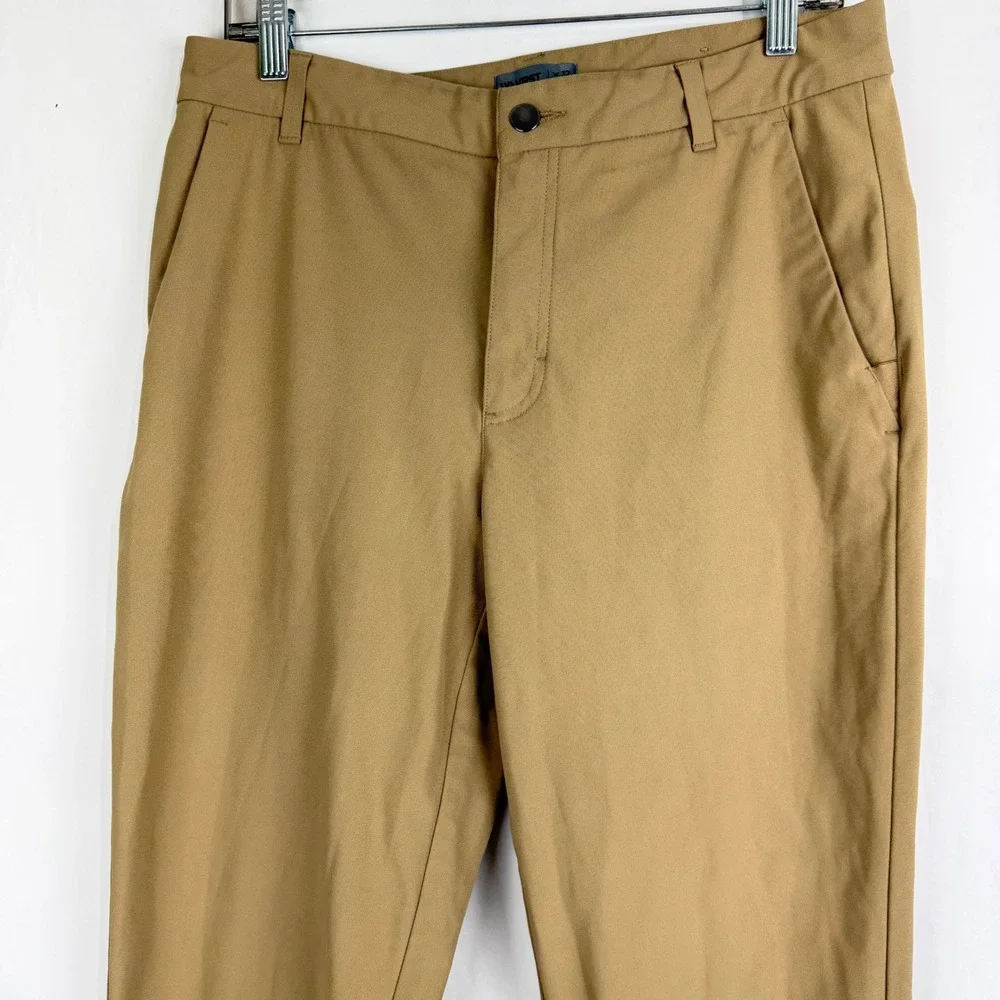 WRST‎ ATHLETIC Mens Tan Khaki Golf Casual Pants Chinos Trousers W32 L34